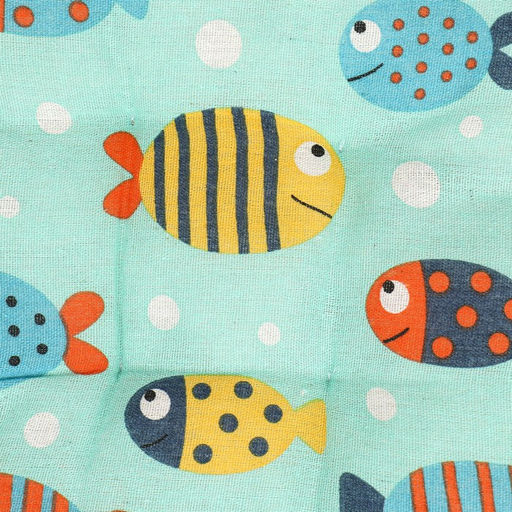 Лежанка для животных (хлопковый наполнитель), 38 см, с рыбками - Пижон фото 4