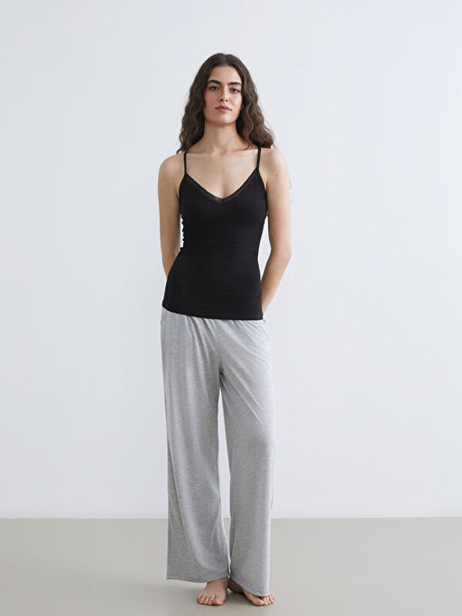 V Yaka Dantel Detayl? ?p Ask?l? Kad?n Atlet