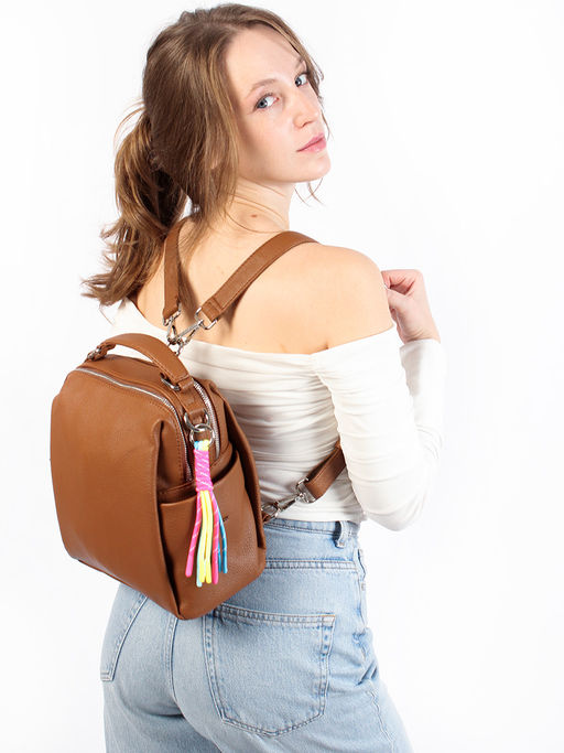 LACCOMA рюкзак Лилу-Y2005-рыжий эко кожа хлопок