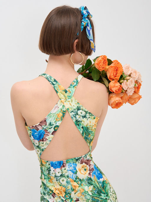 Платье с принтом масло OD-632-2