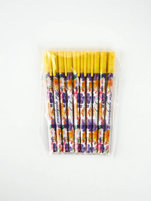 Цена за 10 шт. Ручка пластик пиши-стирай с колпачком "Ты прекрасна", синяя паста, гелевая 0,5 мм