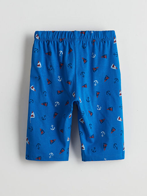 Beli Lastikli Bask?l? Erkek ?ocuk Pijama Alt 2li