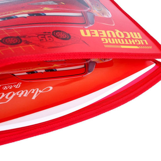 Папка пластиковая А4, на молнии, Тачки - Disney фото 5