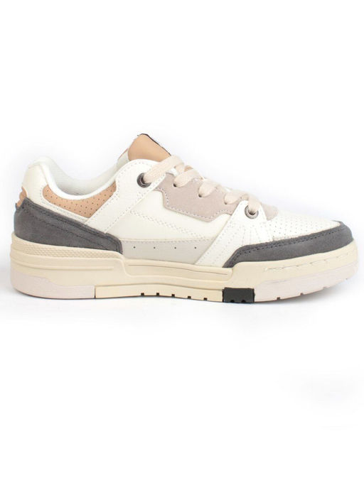 05-P232-1 DK. GRAY/BEIGE Кроссовки женские (натуральная замша, искусственная кожа)