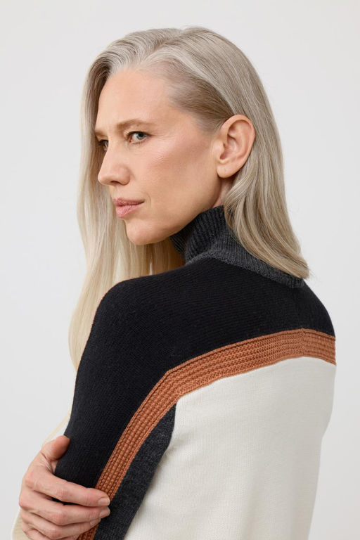 ЕВ 30227/ш/молочный джемпер жен