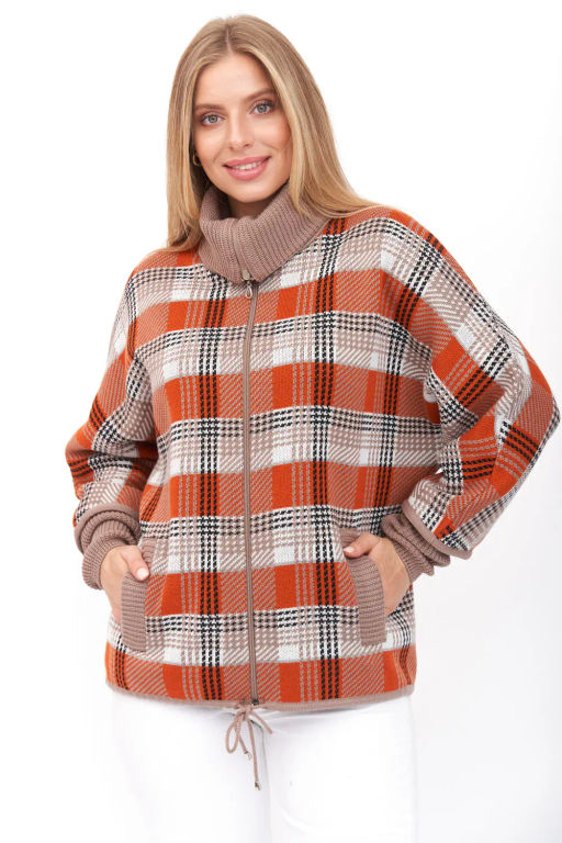 Жакет Д 3128/бежево-оранжевый