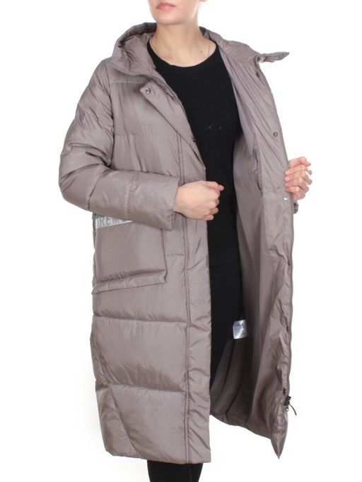 2115 LIGHT GRAY Пальто зимнее женское MELISACITI (200 гр. холлофайбера) - Fashion фото 6