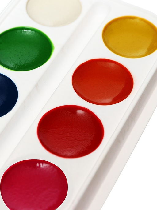 Акварель Calligrata, 12 цветов, без кисти, картон, МИКС