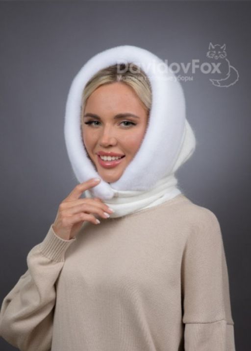 Платок Ангора Норка Белая