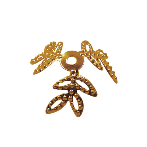 Zlatka Розетка для бус DC-006 15 мм 2 мм 50 шт СК/Распродажа №01 под золото