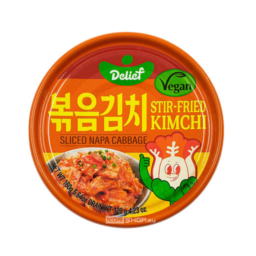 Обжаренное кимчи из пекинской капусты Delief, Корея, 160 г Акция
