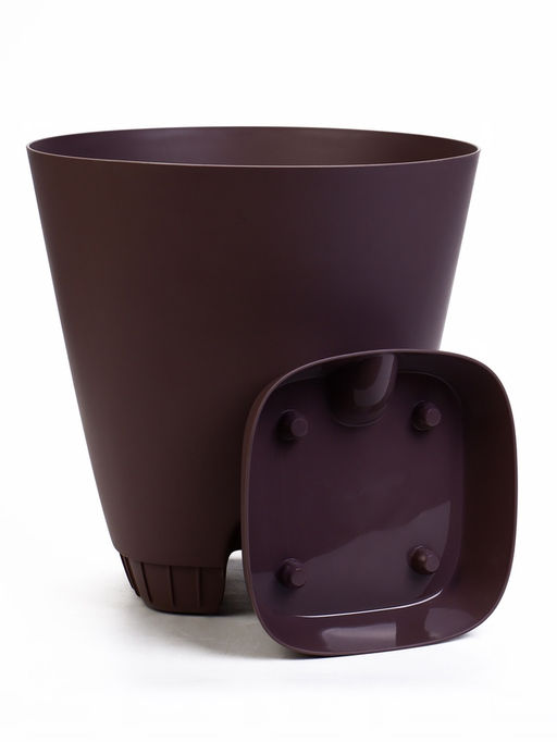 Кашпо с прикорневым поливом 15 л D-29,5см, H-31см ежевика "Гранд"