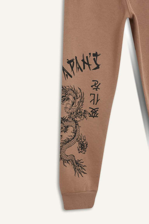 Толстые спортивные штаны стандартного кроя для мальчиков с эластичным поясным карманом - Defacto фото 2