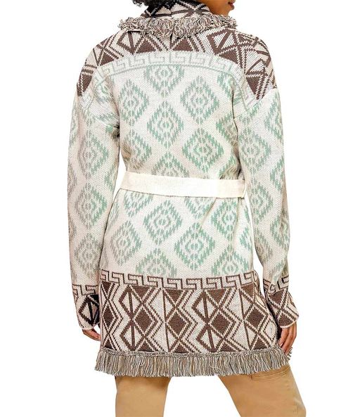 Кардиган, коричнево-мятный - Linea tesini фото 4