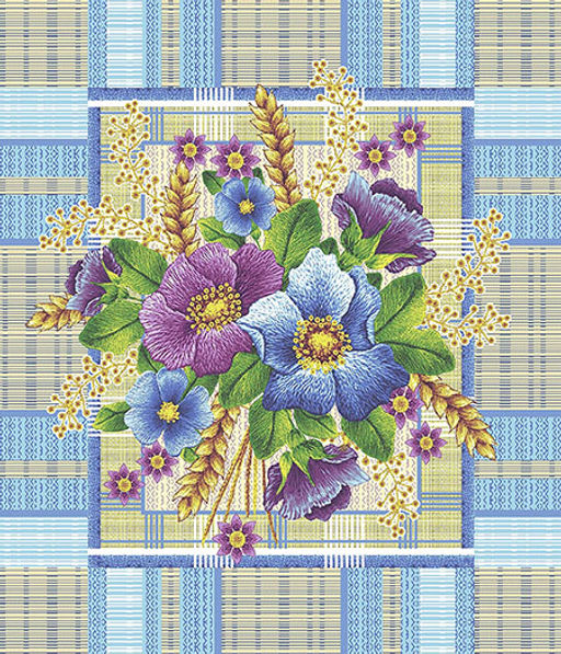 Полотенце 50*60 см вафельное (Восторг, синий) - Ивановотекстиль фото 2