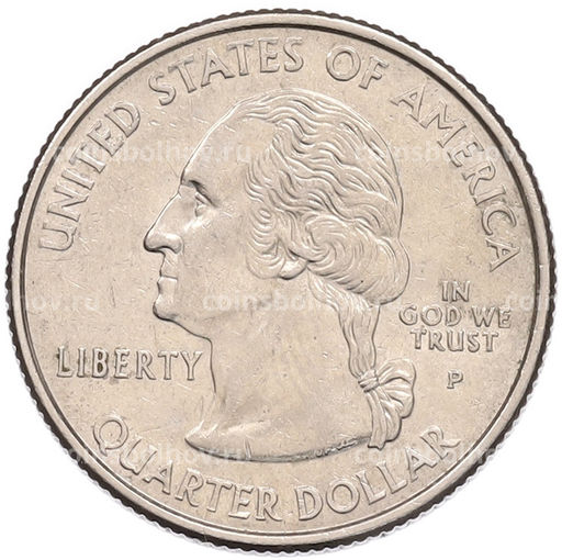 Монета 1/4 доллара (25 центов) 2000 года P США Штаты и территории  Штат Южная Каролина