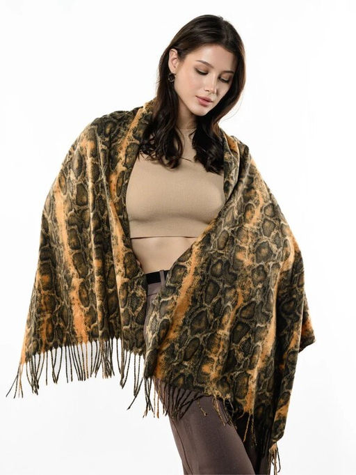 Яркий палантин с анималистичным принтом - Pretty mania фото 12