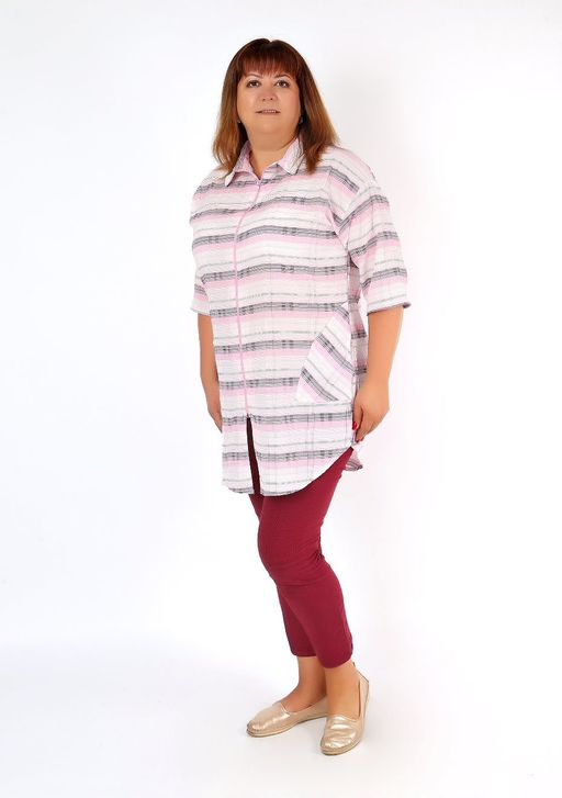 Рубашка Жатка розовая - Марлен фото 2