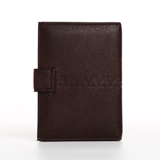 Обложка на магните, для автодокументов и паспорта, цвет коричневый - Simaland фото 2