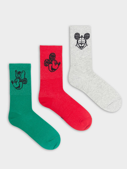 Носки женские с Микки Маусом в наборе, 3 пары - Mark formelle фото 5