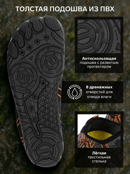 Аквашузы ONLYTOP Swim, р. 40