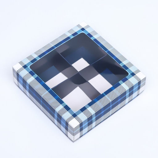 Цена за 2 шт. Коробка для 4 конфеты, «Мужской» 12.6×12.6×3.5 см