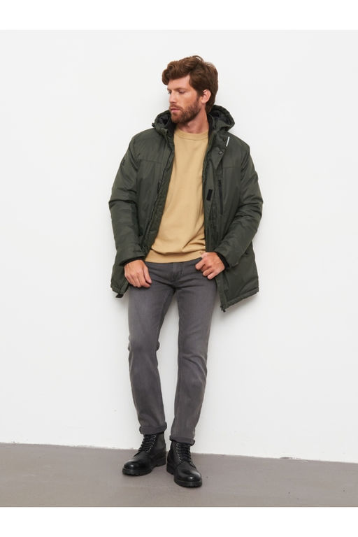 Акция -10%!!! М-33 Куртка классическая мужская утепленная (т.хаки)