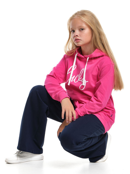 Толстовка с капюшоном с принтом UD 7422 малина - Mini maxi фото 5