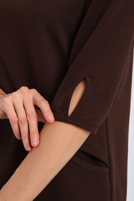 Кофта женская из футера 2-н Анфиса шоколад