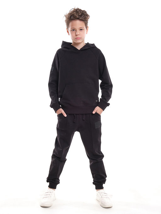 Спортивный костюм для мальчика подростка 22-7815 черный - Mini maxi фото 6