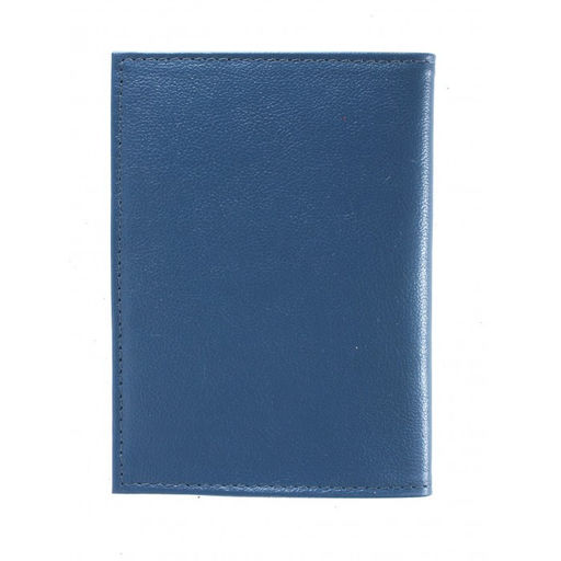 Обложка для авто+паспорт Croco-АВ-108 натуральная кожа синий бергамо (47) 265080  фото 2