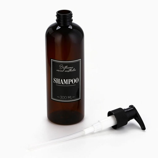 Дозатор для шампуня, кондиционера, гель для душа «Bathroom visual», 300 мл., набор 3 шт.