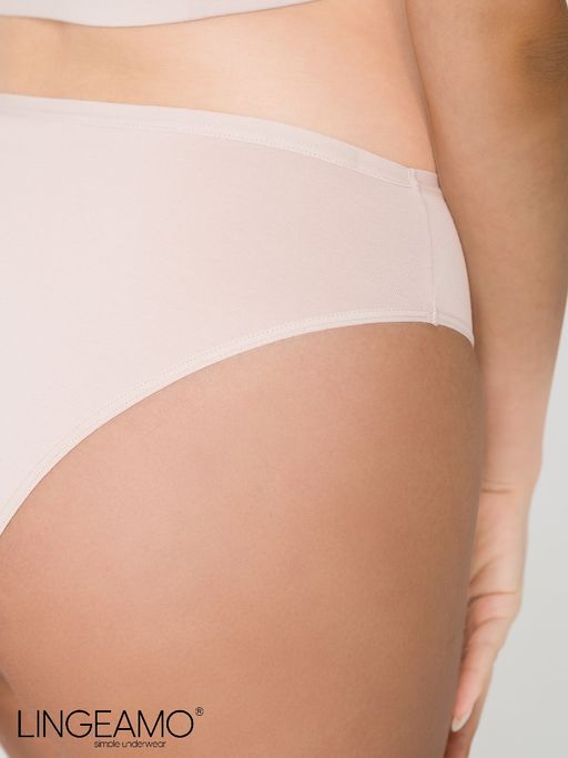 Трусы женские слипы с высокой посадкой Lingeamo бежевые ЛС-14 (4)  фото 6
