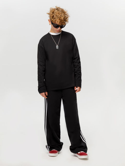 КБ 302925/черный 1413 лонгслив (футболка дл.рукав) дет