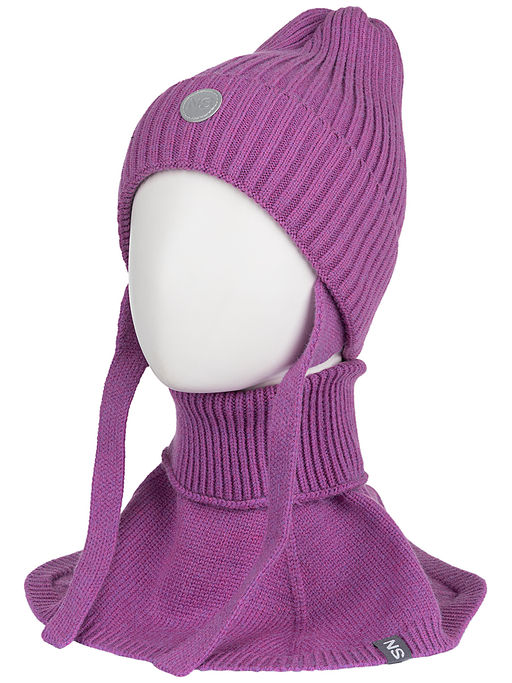 Комплект (шапка и манишка) 12з16024 цикламен - Nikastyle фото 2