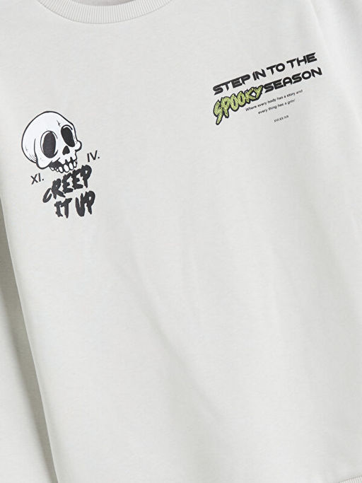 Bisiklet Yaka Erkek ?ocuk Sweatshirt