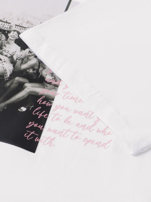 Футболка женская MIST Girl's rules, размер 44, белая