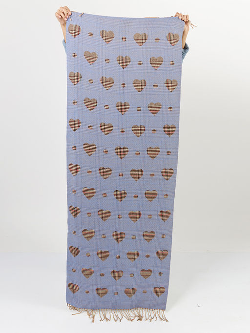 в составе ШЕРСТЬ  и КАШЕМИР Большой, мягкий, теплый  двусторонний палантин - Tantino фото 3