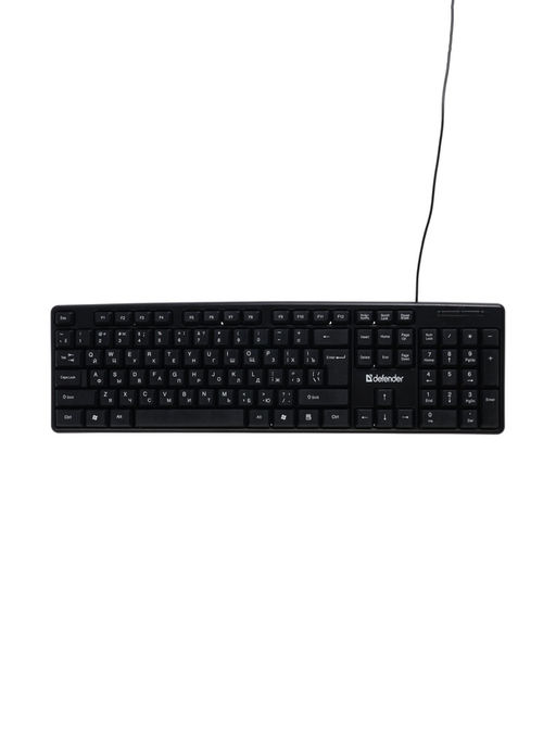 Клавиатура Defender Element HB-520, проводная, мембранная, 107 клавиш, USB, чёрная