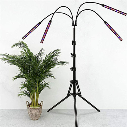 Светильник настольный / Фитолампа для растений с 4 лампами на подставке (Пульт дистанционного управления) + адаптер для розетки / FITLED5-3 /уп 10/ - Галеонтрейд фото 11