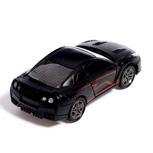 Машинка металлическая Ночные гонки, инерционная, 1:32, открываются двери, звуковые и световые эффекты, цвет чёрный - Автоград фото 3