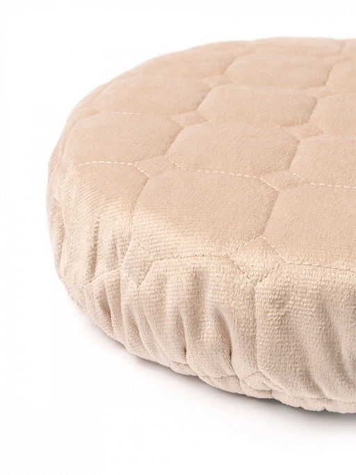 Чехол на табурет D33 бежевый вельвет