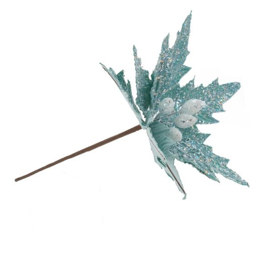 Цветок искусственный "Пуансеттия", L23 W23 H37 см