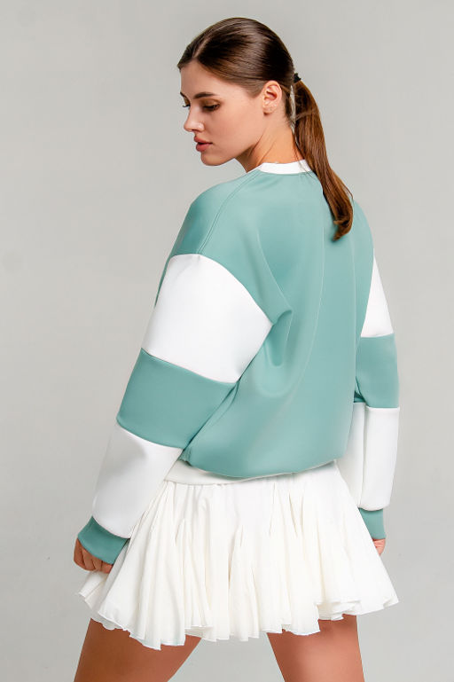 Арт. 15120 Свитшот женский 42-50 (5 шт) Цвет:полынь