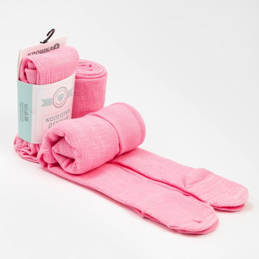 Колготки Крошка Я BASIC, рост 86-92 см, розовые