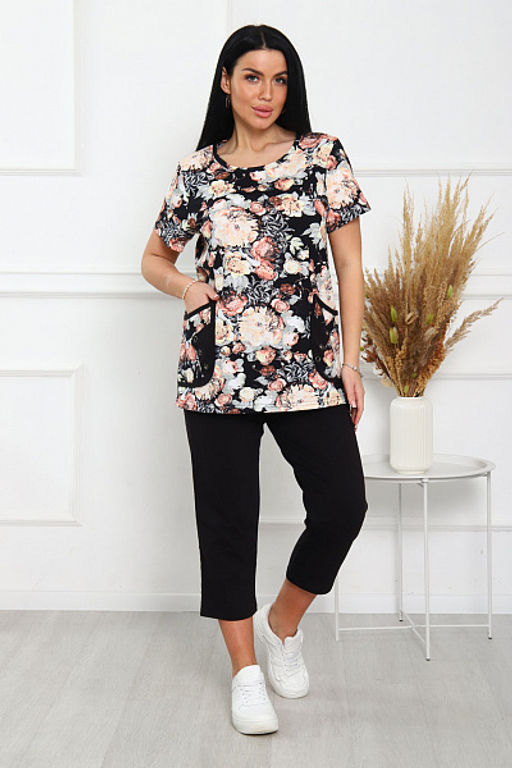 Костюм с бриджами (00966, бежевый) - Плиона фото 11