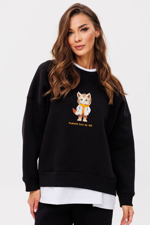 Свитшот GO F4091/40-02.164-170 черный