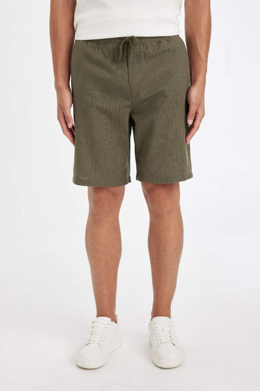 Хлопковые шорты-бермуды свободного покроя - Defacto фото 5