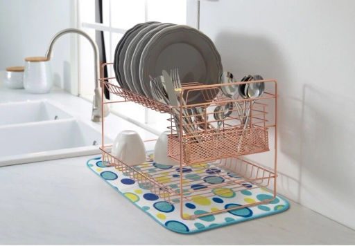 Коврик для сушки посуды из микрофибры Рыжий кот MDM-01-L 45*35см (310254) - Скрап фото 3