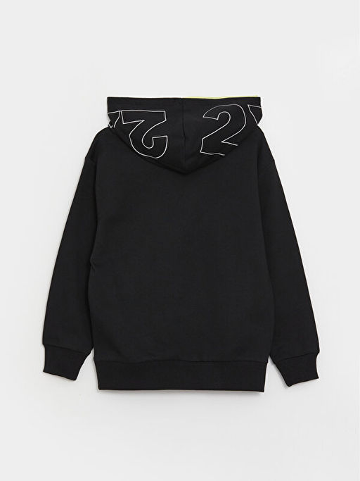 Rahat Kal?p Bask?l? Erkek ?ocuk Hoodie - Waikiki фото 3